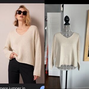 Designer Naïs Paris 💯 Cotton Oversized Knit Sweater. Made in Italy. Small/Medium
